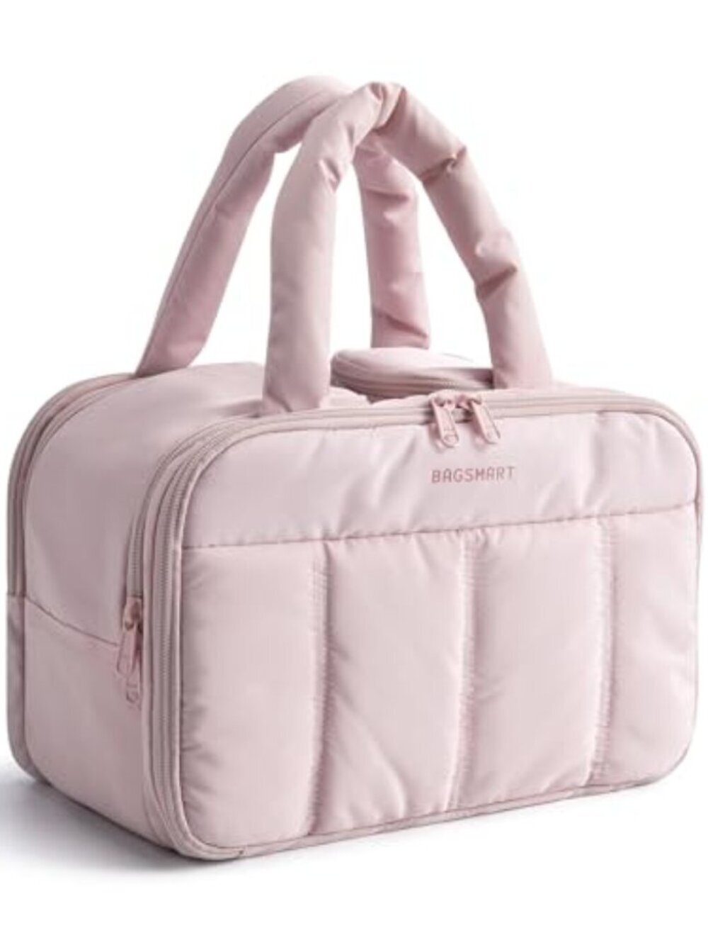 🆕 Large Puffy Travel Toiletry Bag for Women, Lightweight Cosmetic Makeup